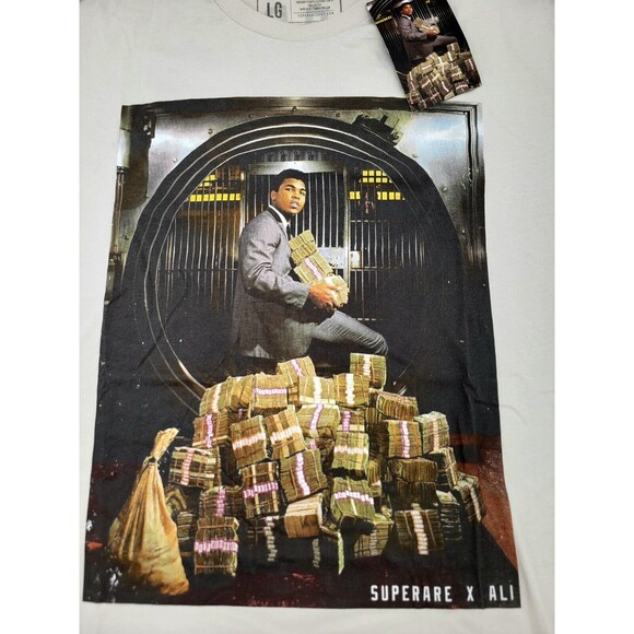 Muhammad Ali x Superare Stacks Tshirt XL NWT "It's Hard To Be Humble" Dual Sided - Picture 4 of 7